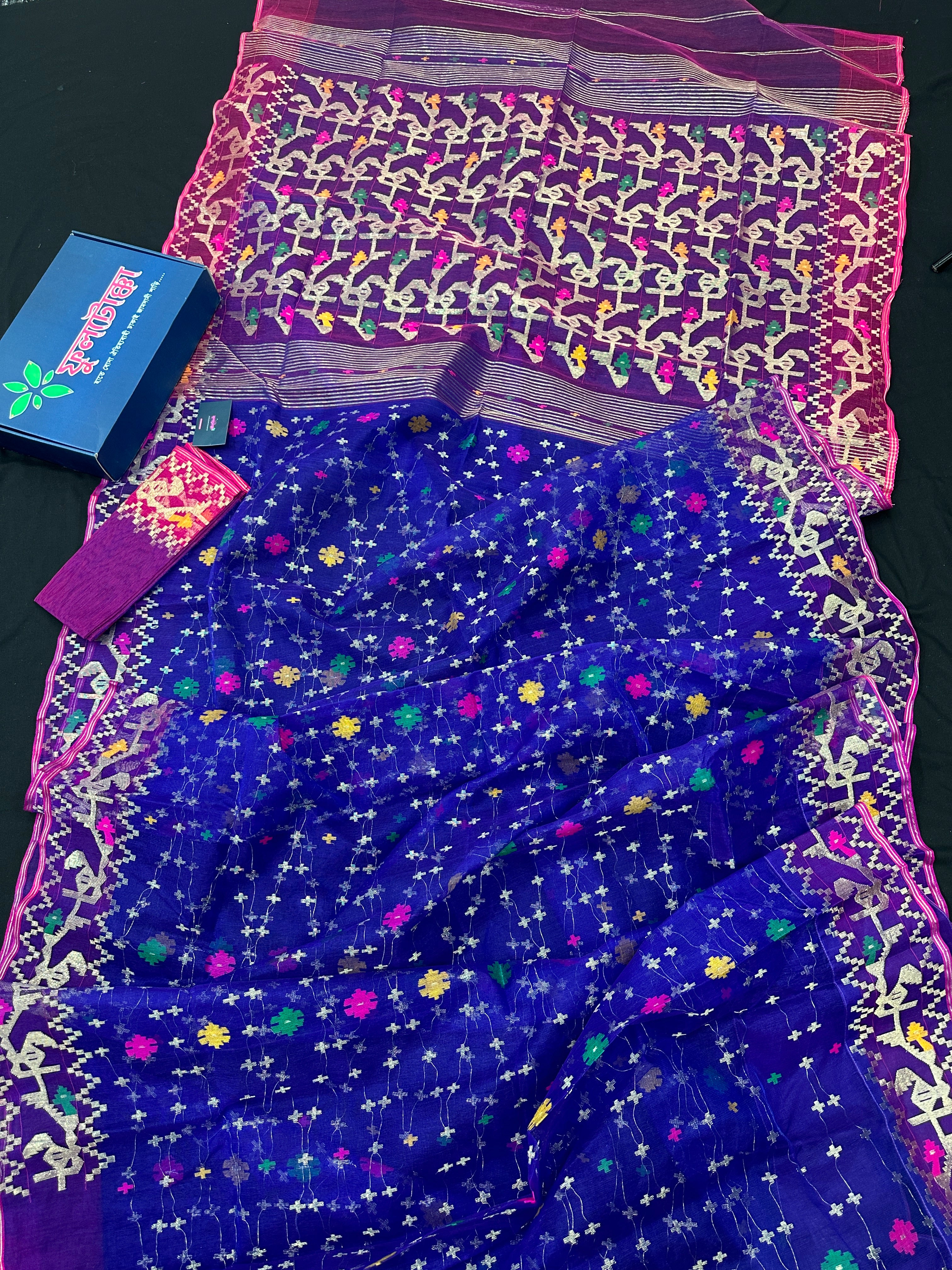 ROYAL BLUE JAMDANI