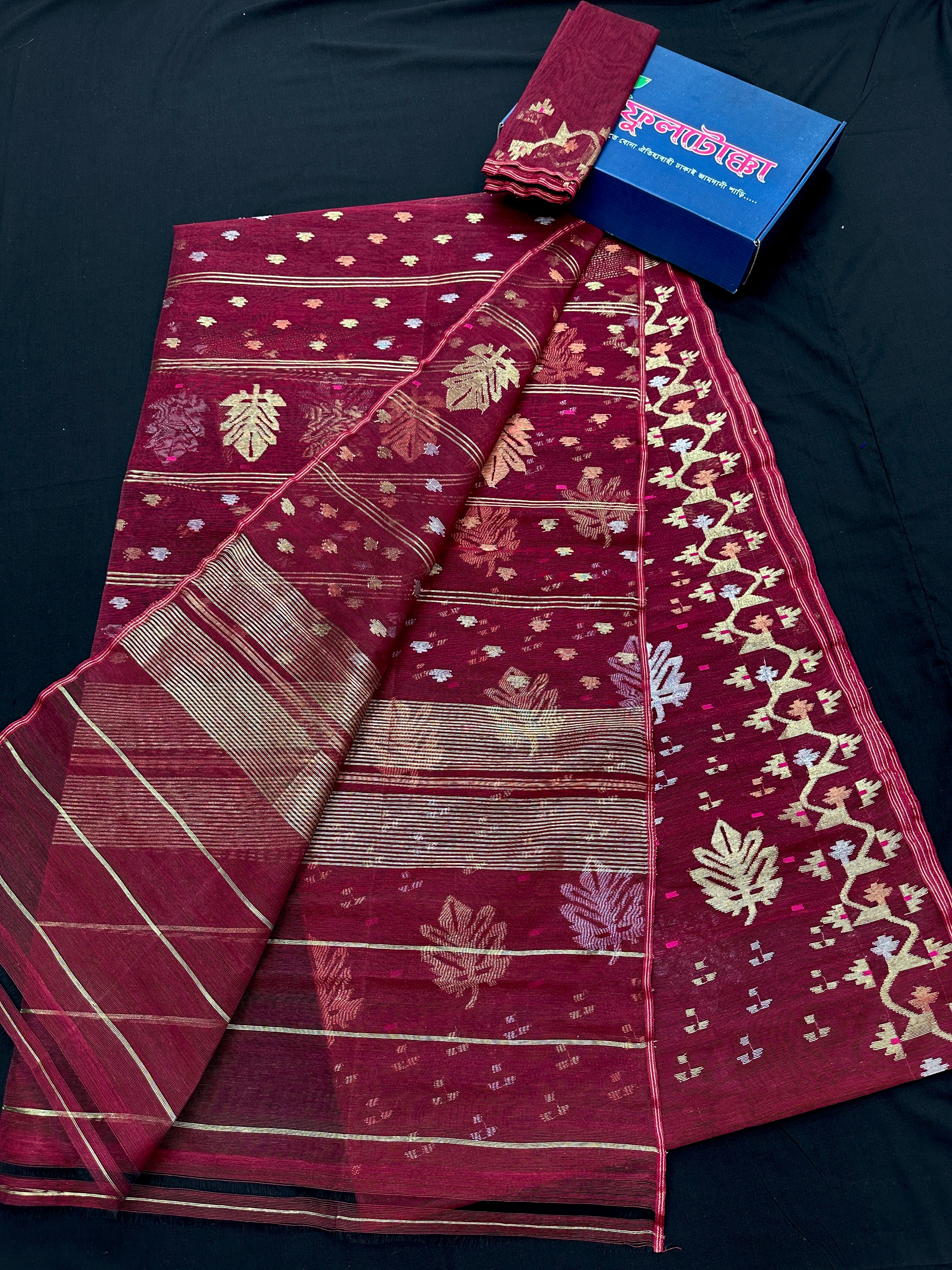MAROON JAMDANI