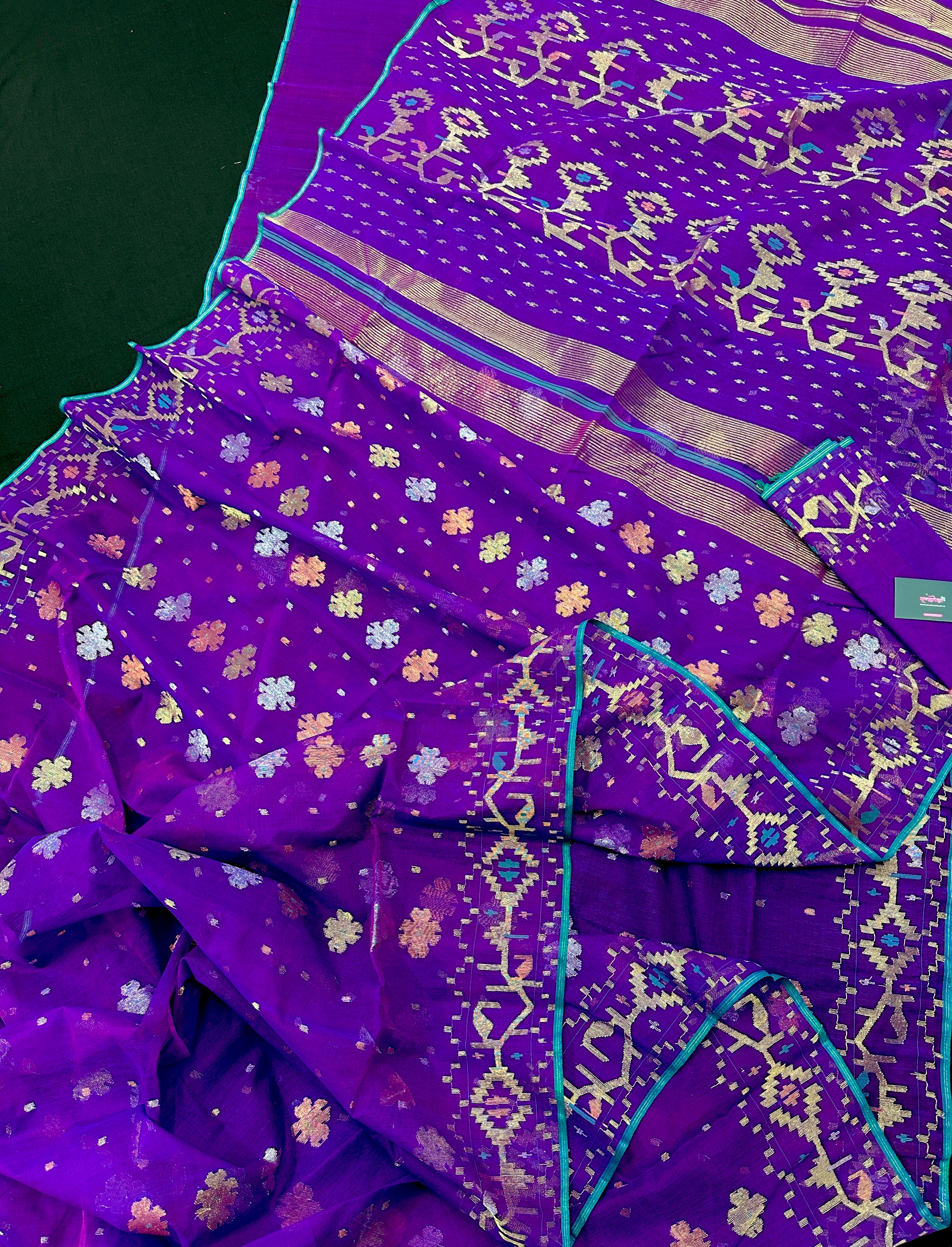 Purple Jamdani with Blouse