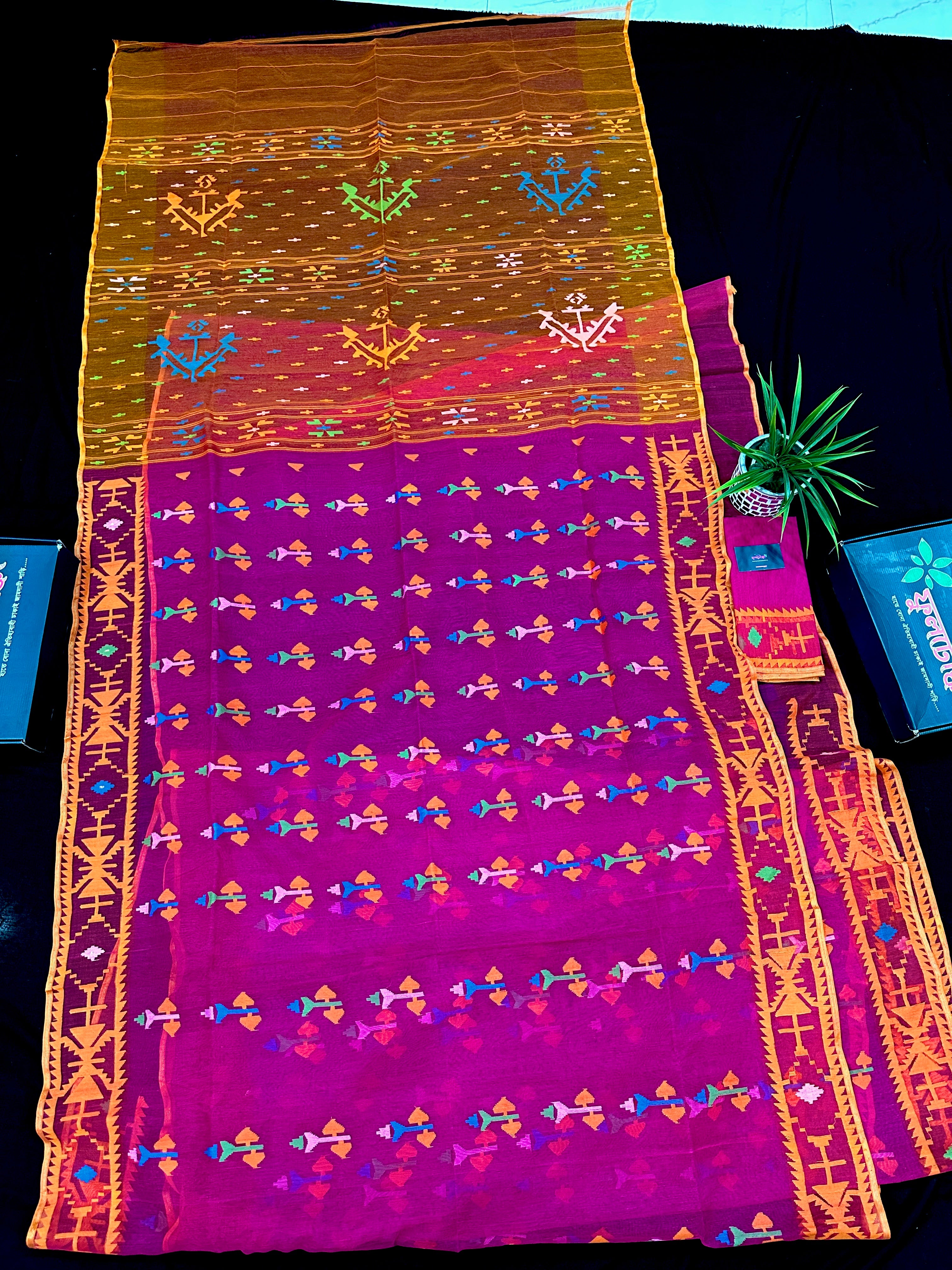 HOT PINK WITH MULTI