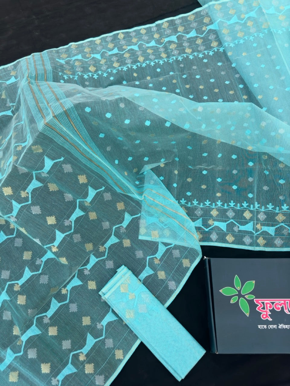 OCEAN BLUE JAMDANI