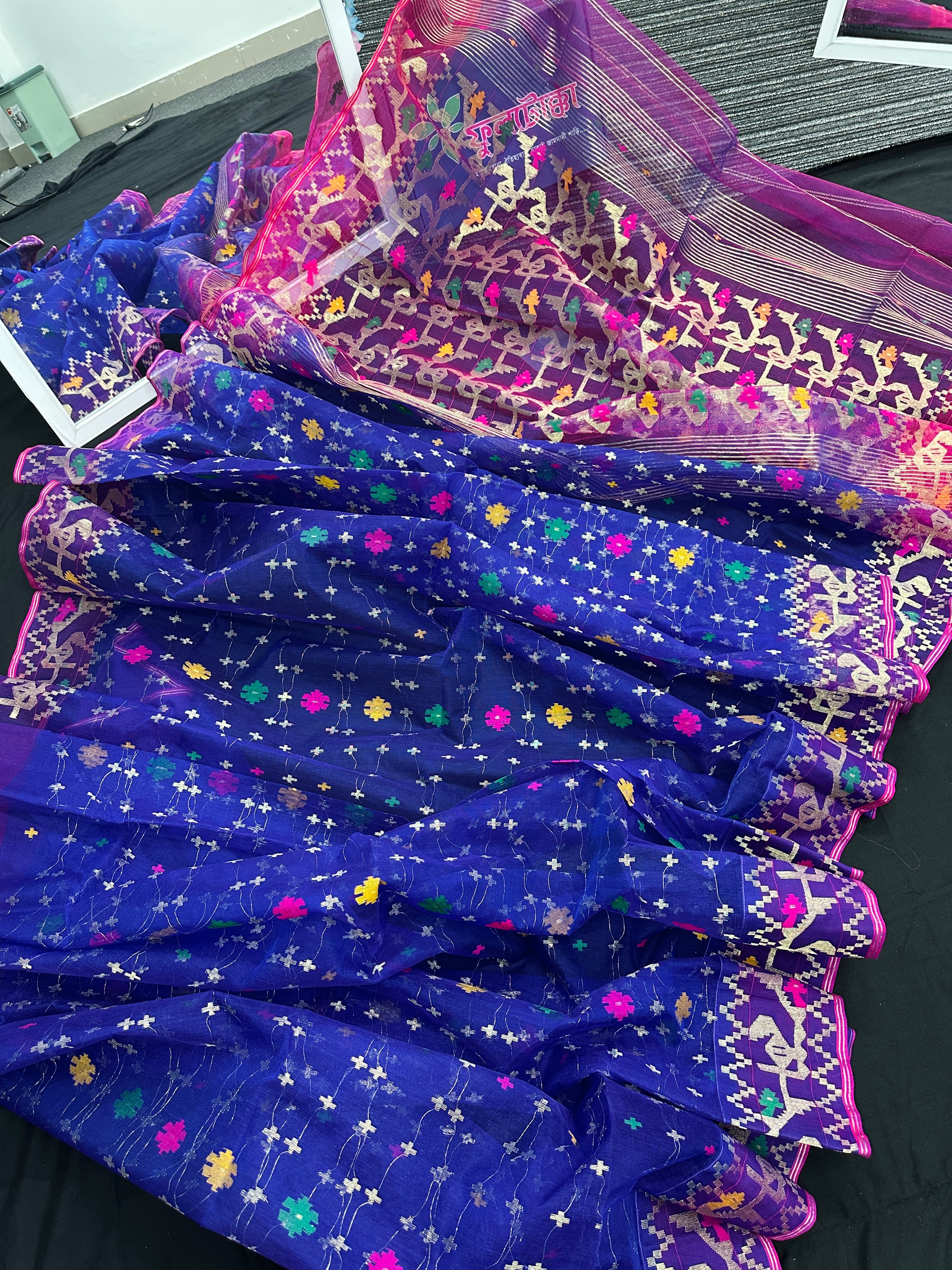 ROYAL BLUE JAMDANI