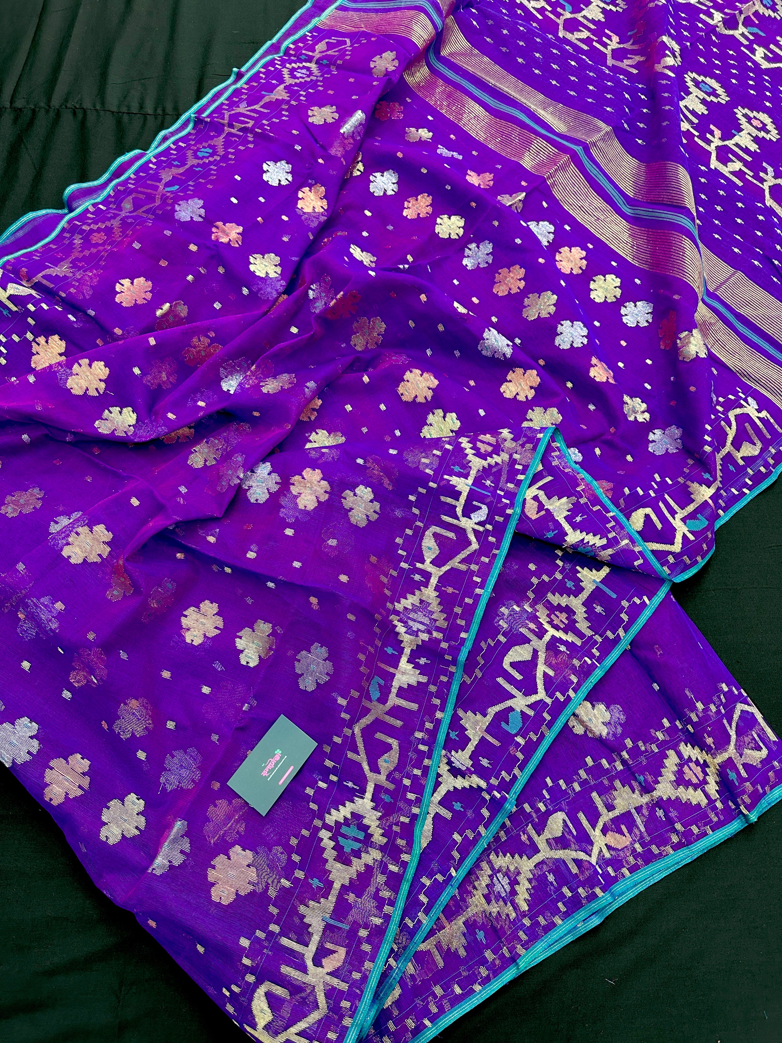 Purple Jamdani with Blouse