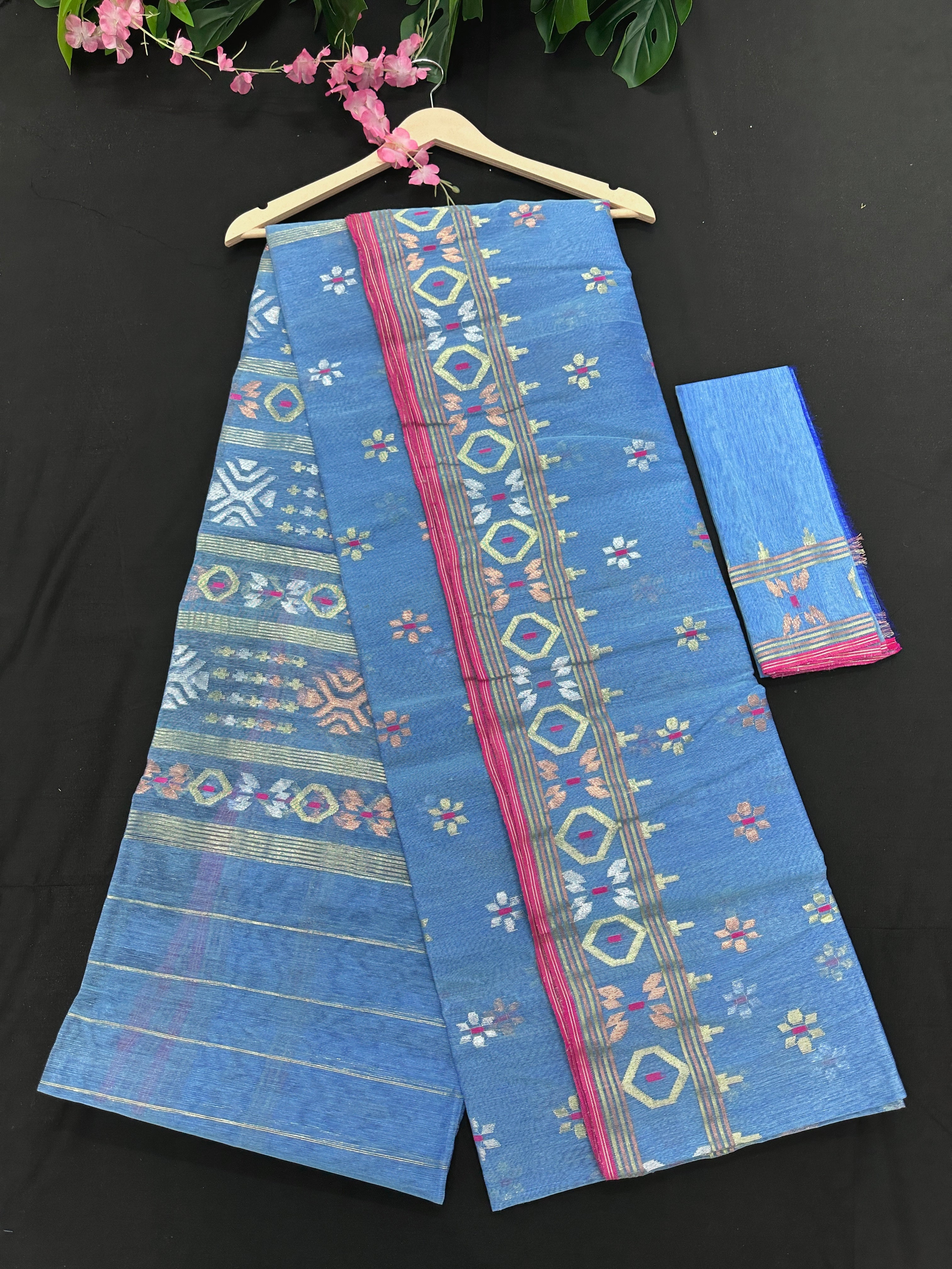 BLUE JAMDANI