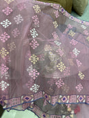 pink jamdani