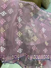pink jamdani