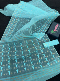 OCEAN BLUE JAMDANI