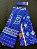 Blue Jamdani Saree - An Uncommon Work.