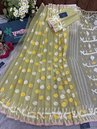 Baby yellow jamdani