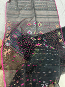 black jamdani
