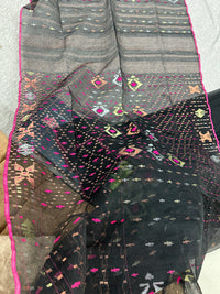 black jamdani