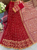 Bridal Red jamdani