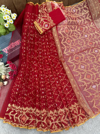 Bridal Red jamdani