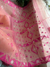 Pink jamdani