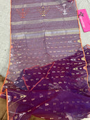 Purple jamdani