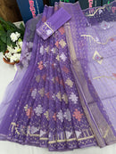 Lavender jamdani