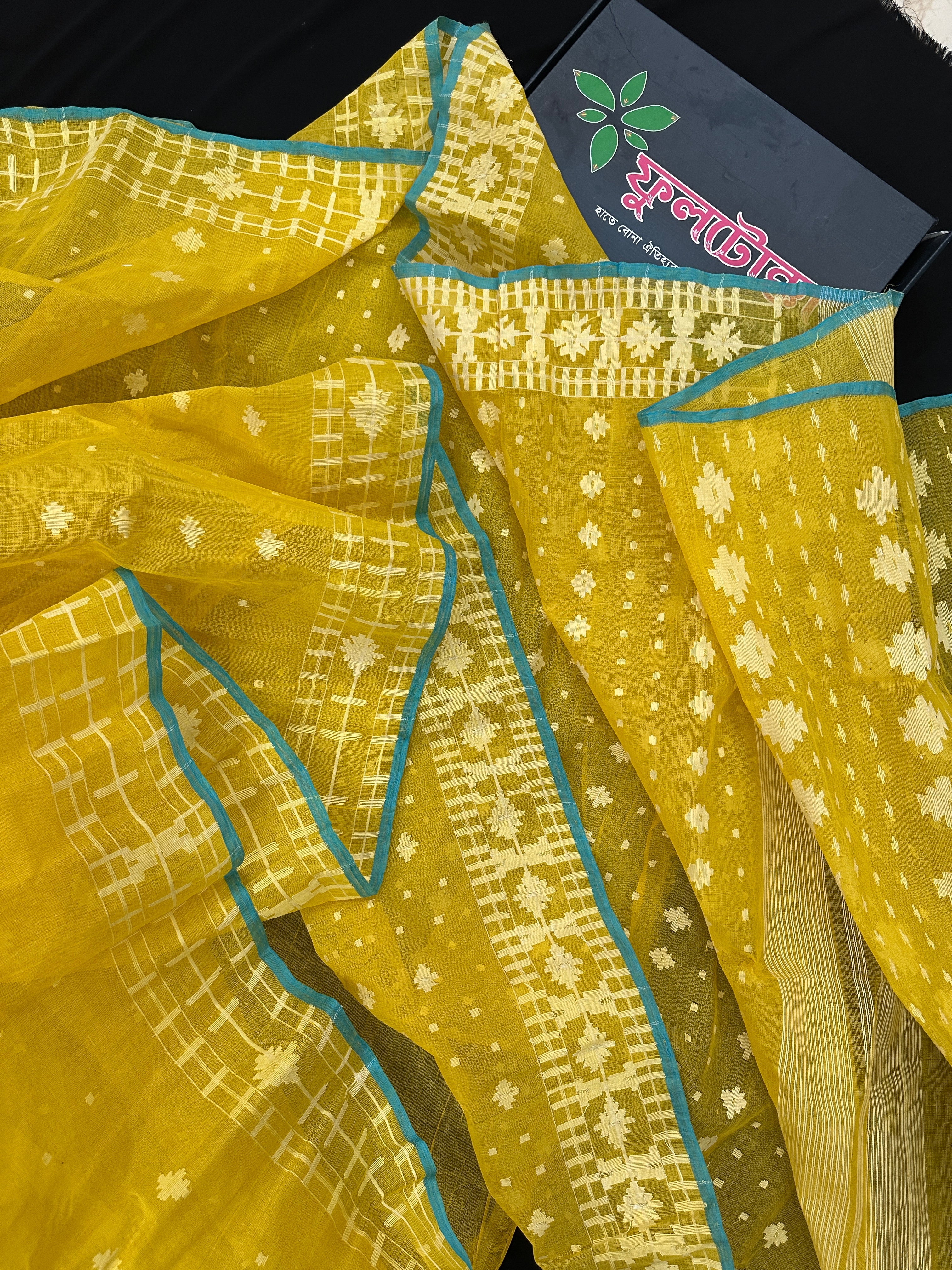 YELLOW WITH BLUE