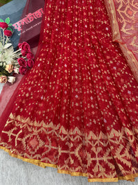 Bridal Red jamdani