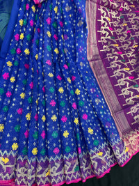 Blue Jamdani