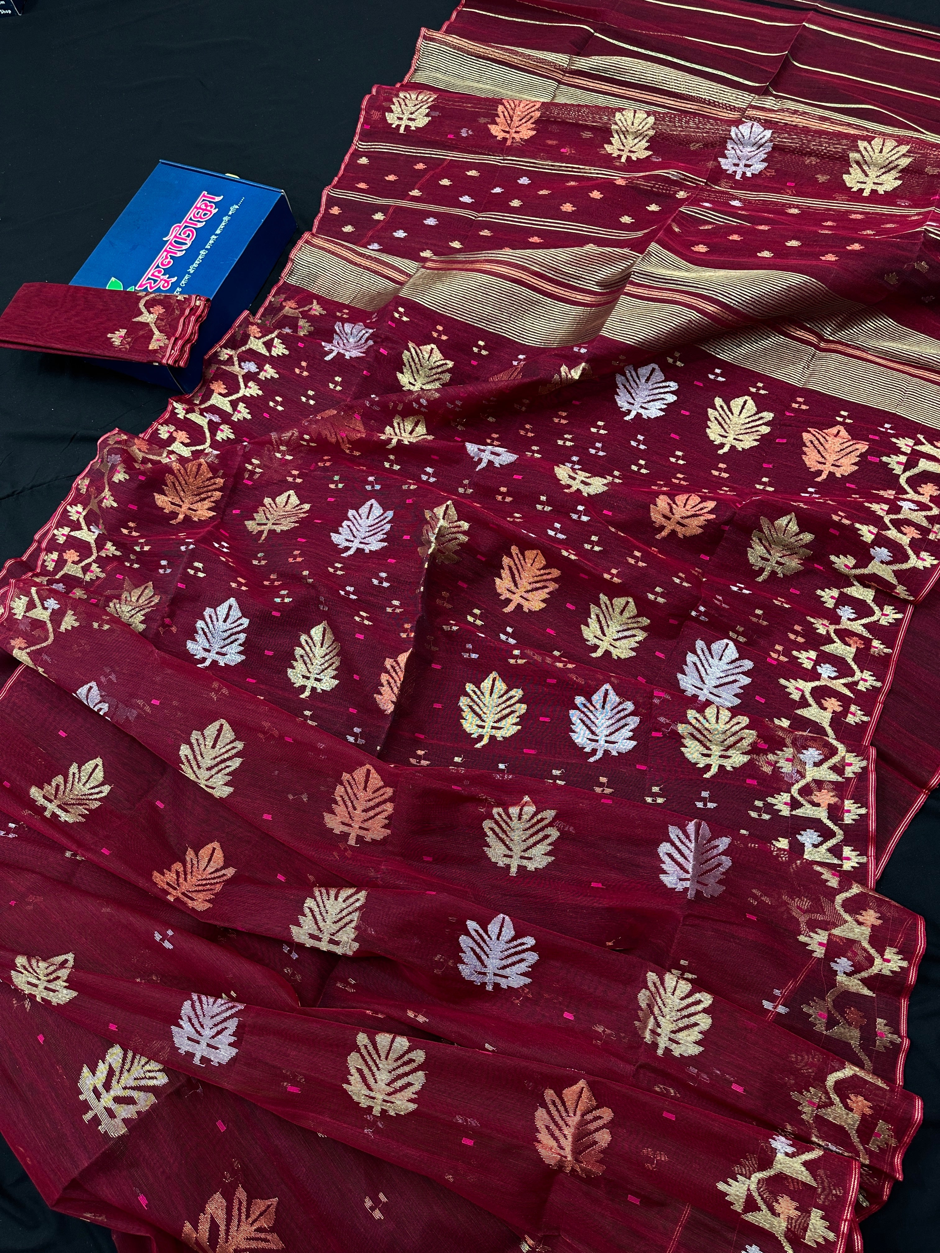 MAROON JAMDANI