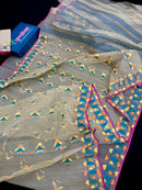 Standard Colour Jamdani showcases the intricate beauty of jamdani weaving.