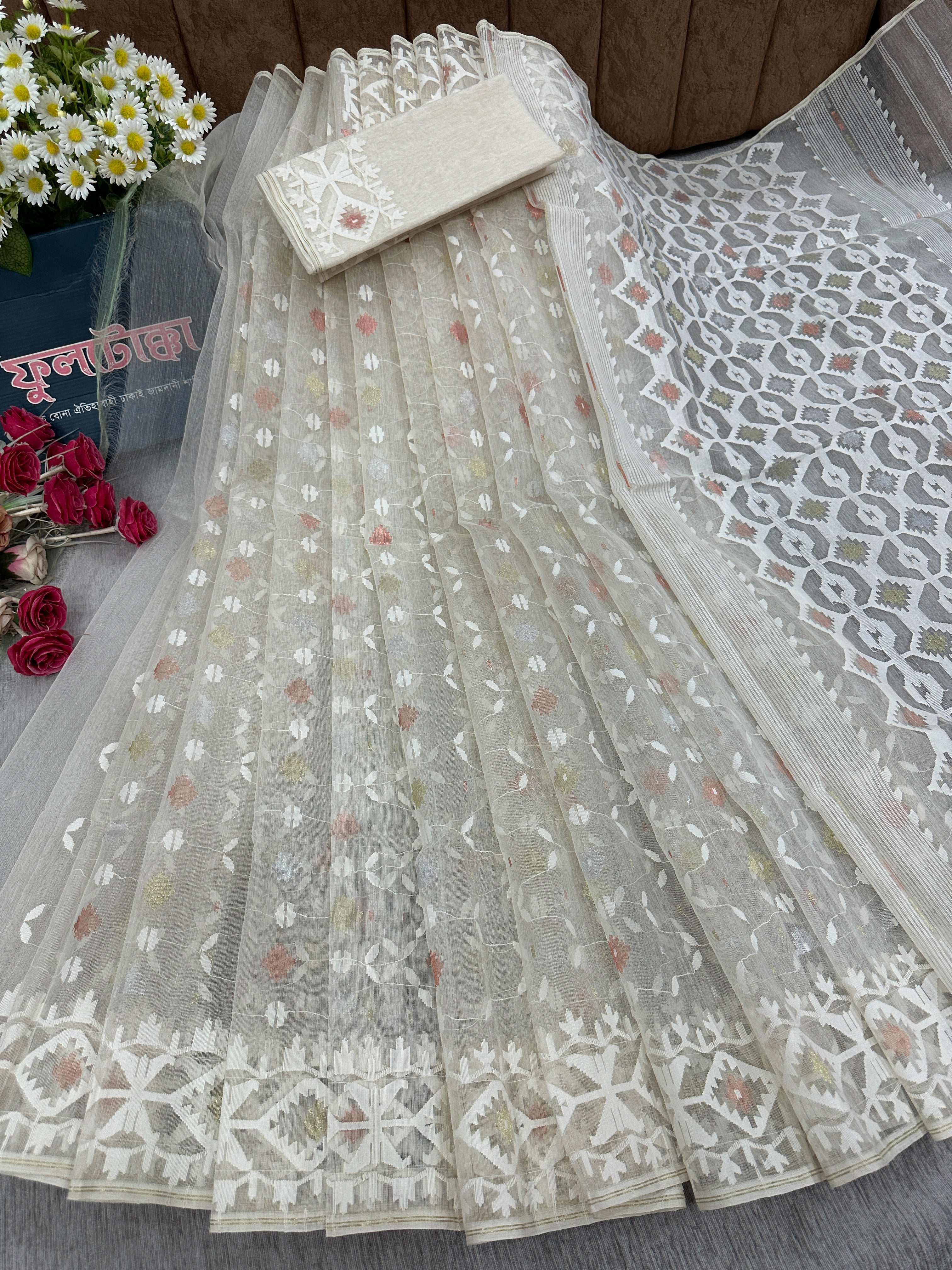 White jamdani