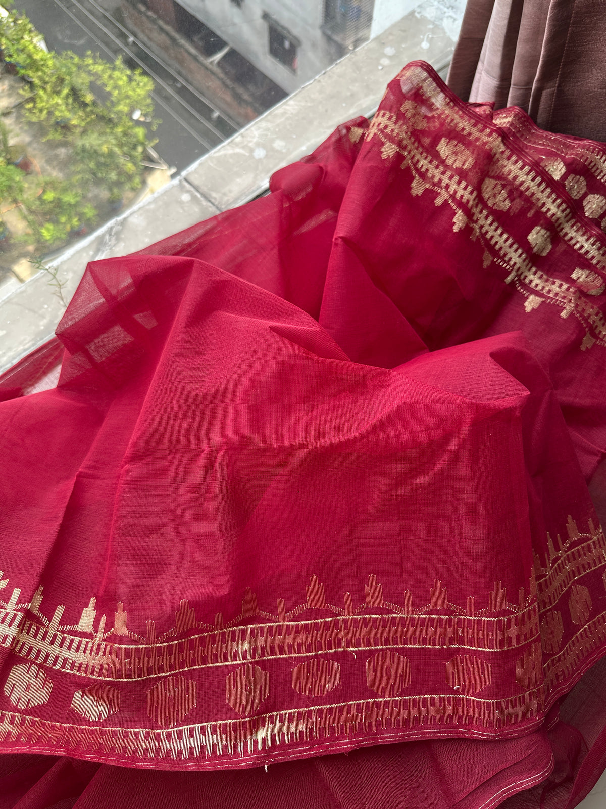 Maroon cotton