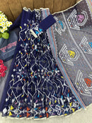 Blue jamdani