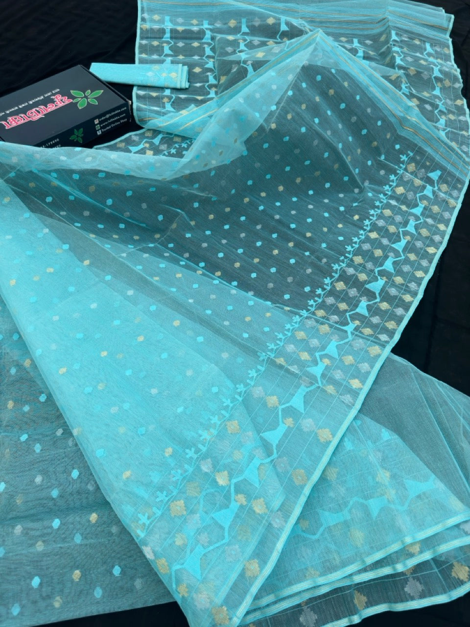 OCEAN BLUE JAMDANI
