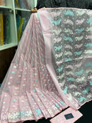 Pink Original Handloom Dhakai Jamdani