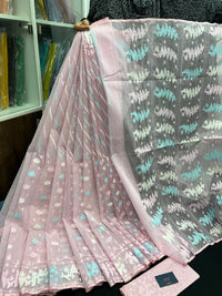 Pink Original Handloom Dhakai Jamdani