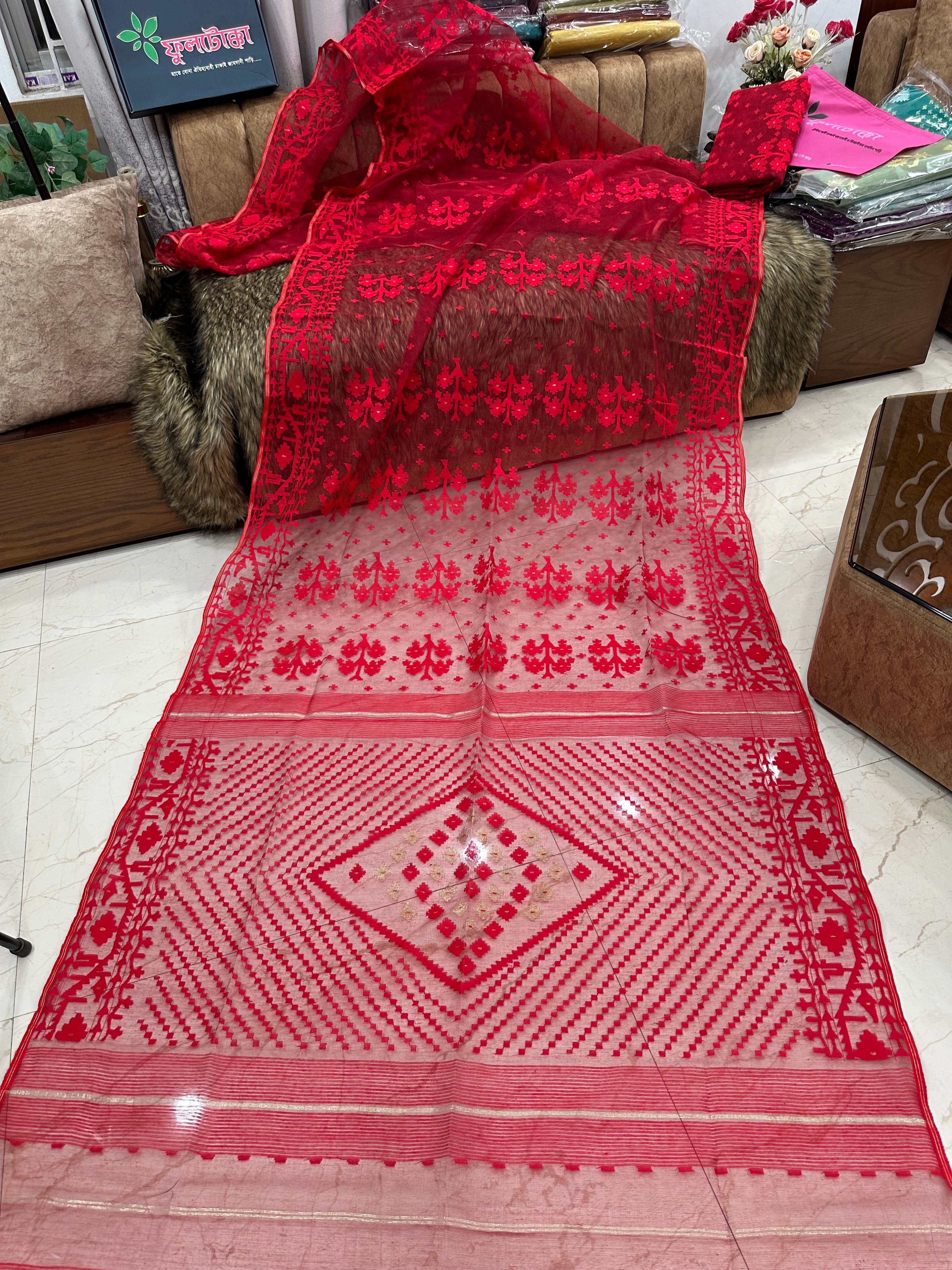 MIRCHI RED JAMDANI