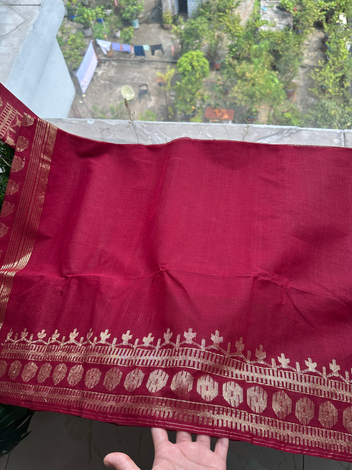 Maroon cotton