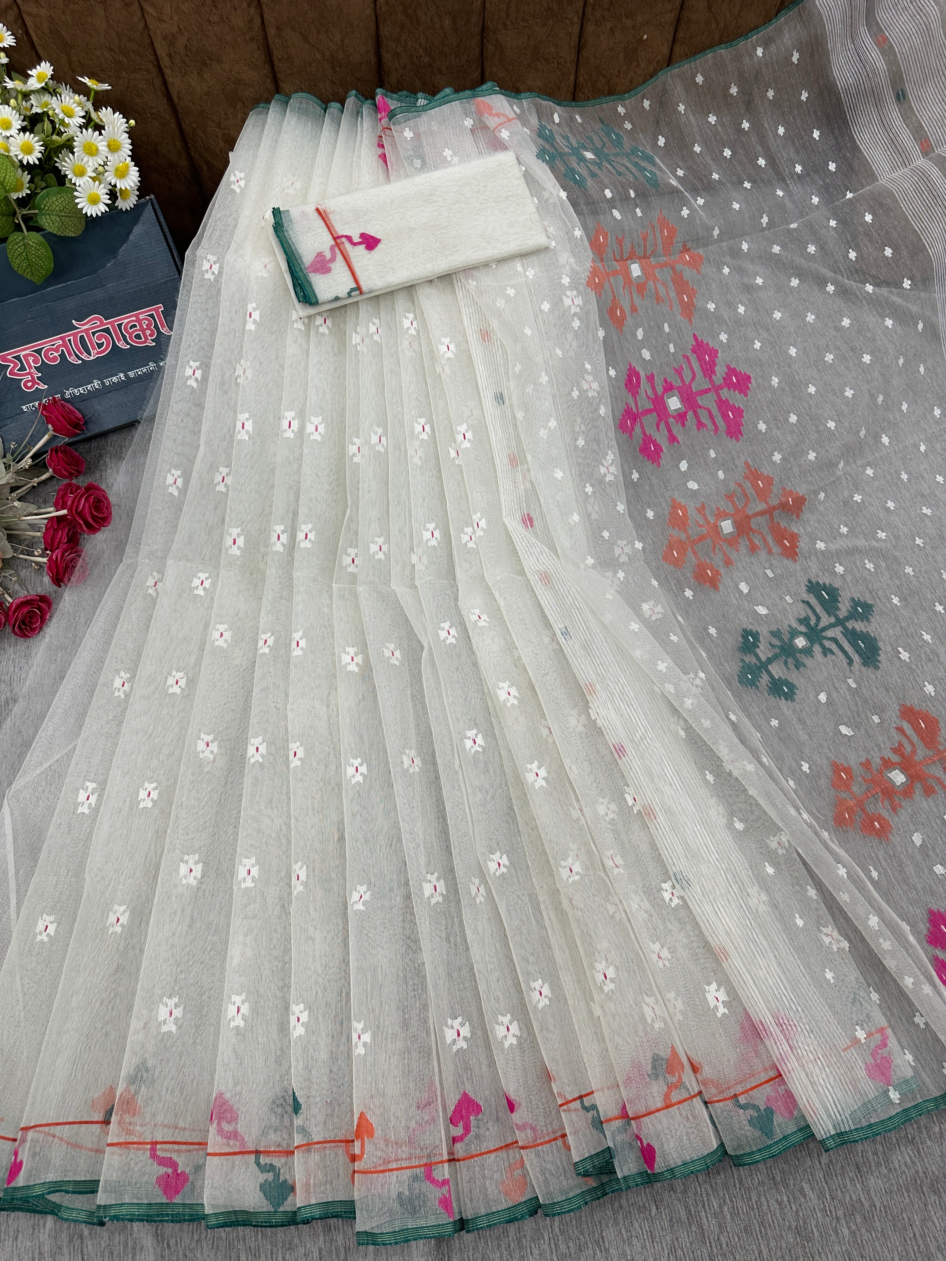 White jamdani