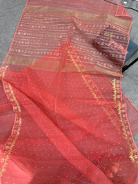 pink jamdani