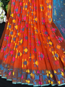 Orange jamdani