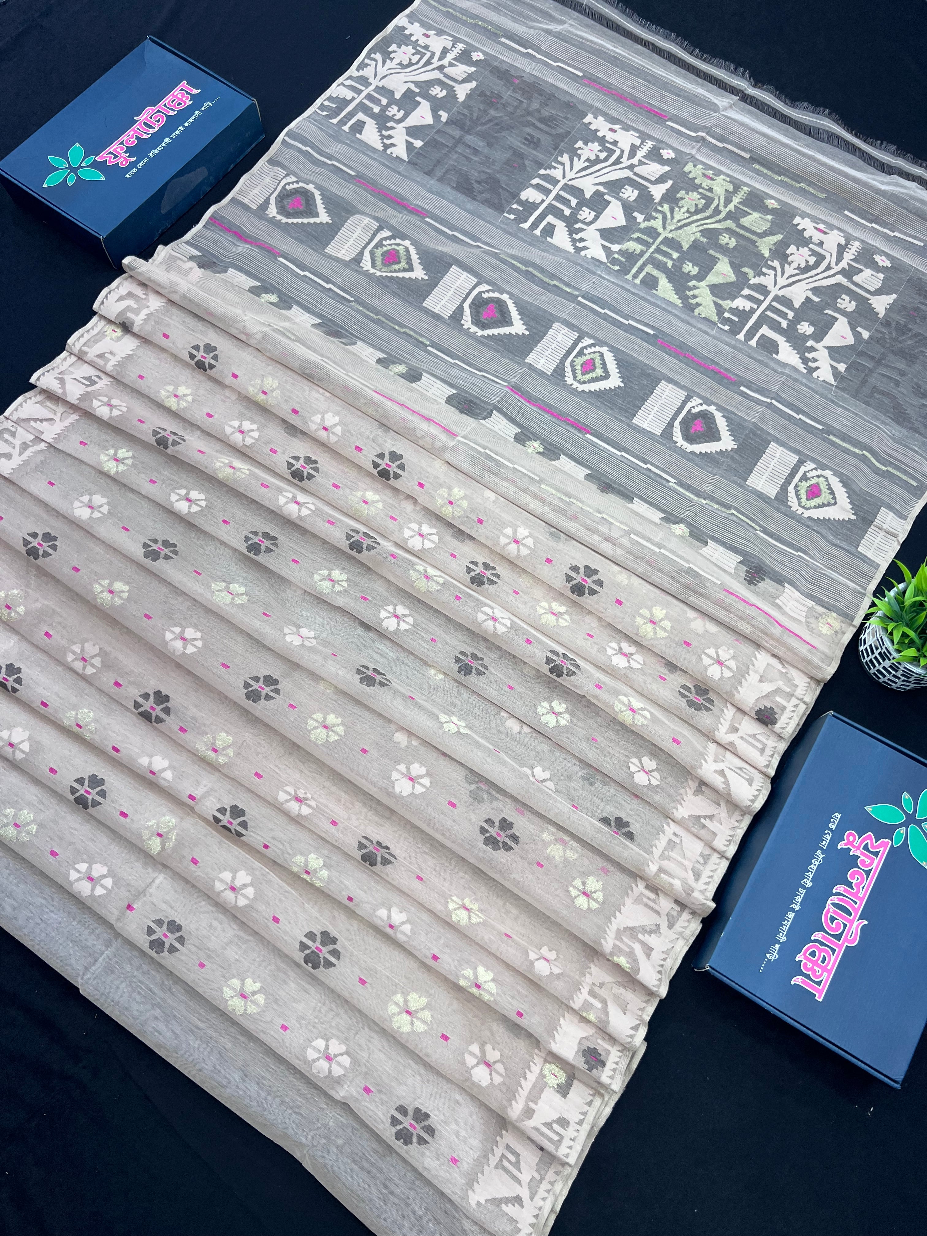 Original Handloom Dhakai Jamdani