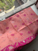 Pink jamdani