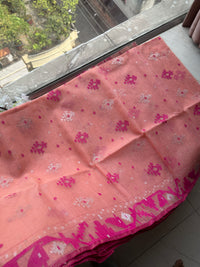 Pink jamdani
