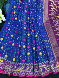 Blue Jamdani