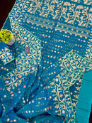 SEE BLUE DUAL TONED JAMDANI