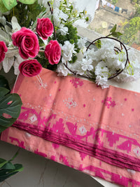 Pink jamdani