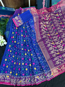 Blue Jamdani
