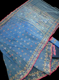 BLUE JAMDANI