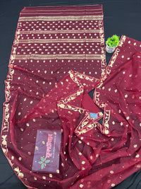 MAROON WITH GOLDEN JORI