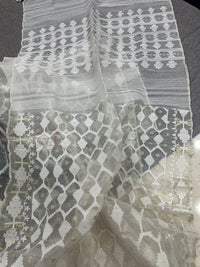 WHITE JAMDANI