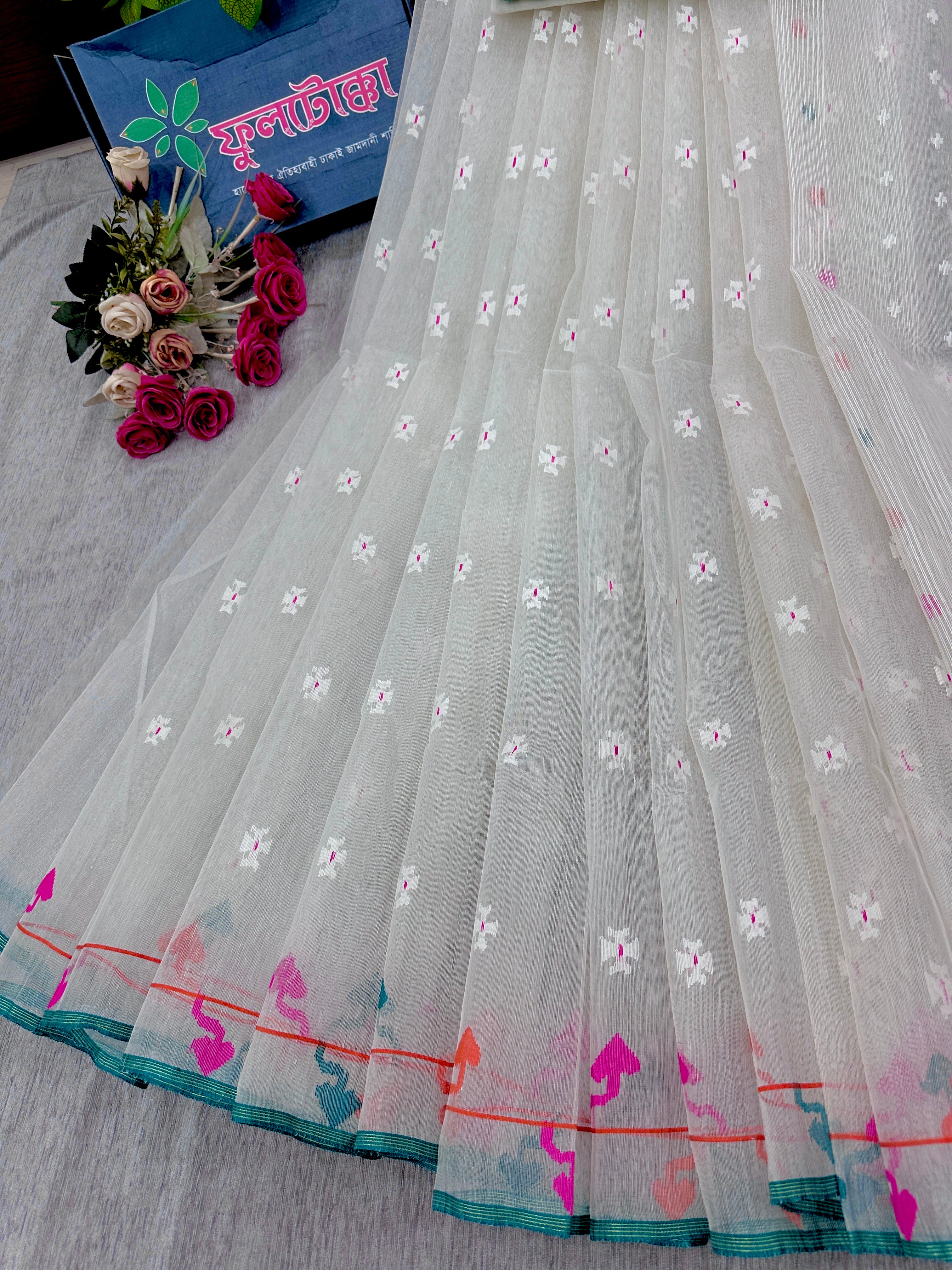 White jamdani