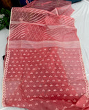 Pink jamdani