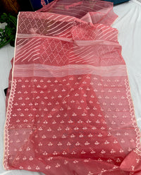 Pink jamdani
