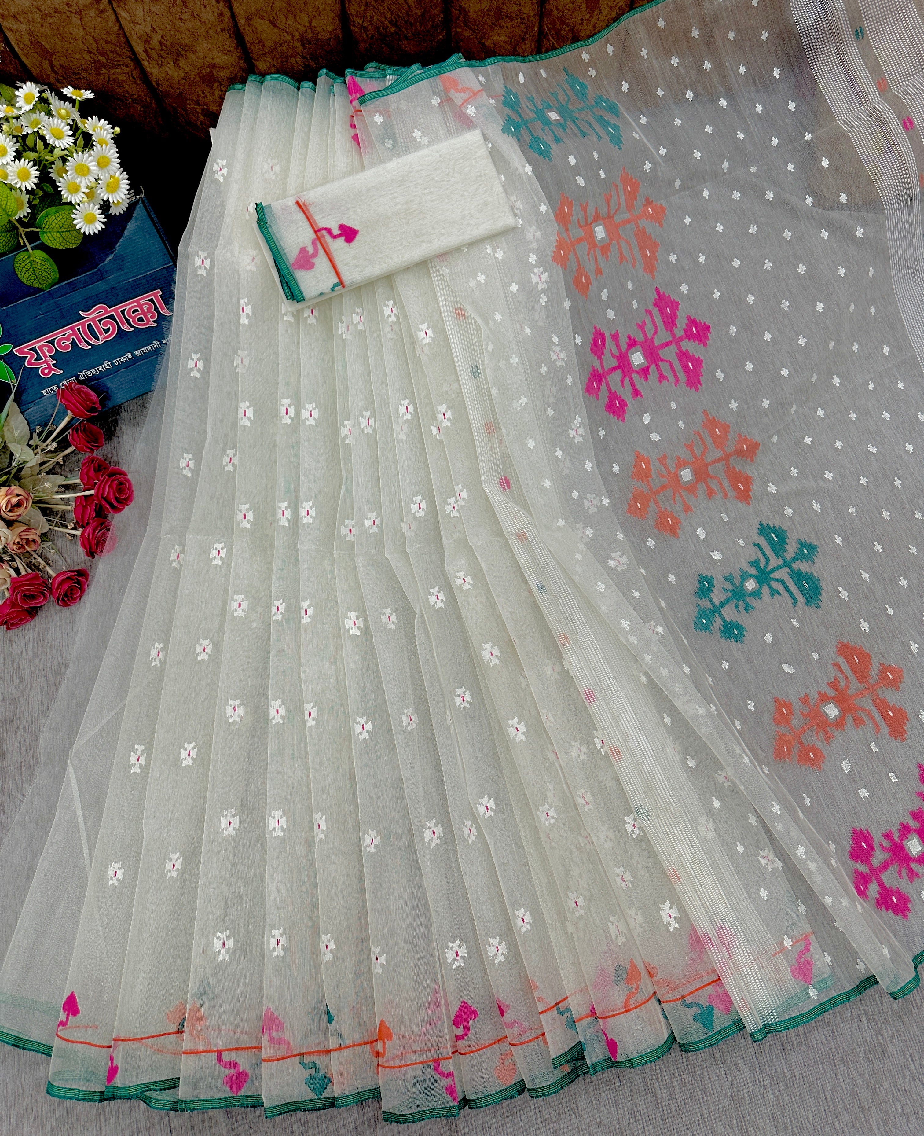 White jamdani